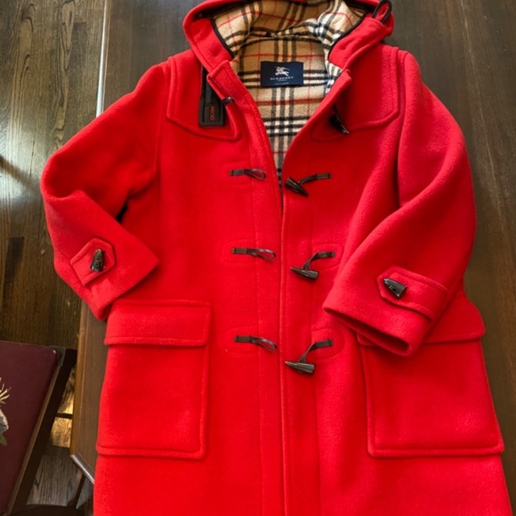 Authentic Wool Burberry Toggle Pea Coat - Picture 1 of 3